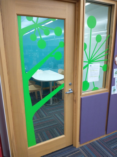 Children's study room door