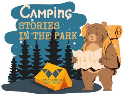 bear with map at campsite