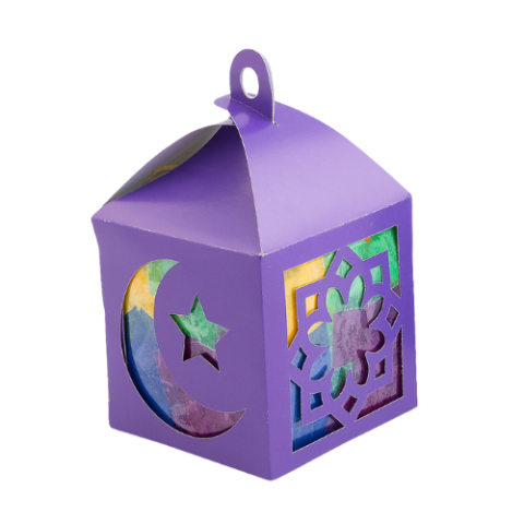 Ramadan lantern with crescent moon